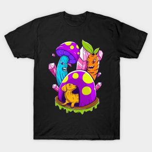 Psychedelic Trippy Pet - Hiding Dog T-Shirt